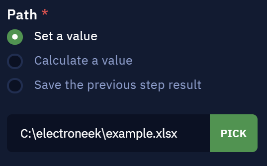 Path parameter